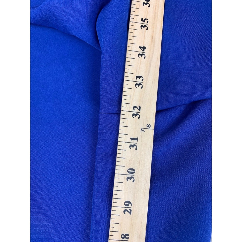 89th & Madison Dress Pants Women Size 12 Blue Stretch Straight Career - Picture 6 of 7
